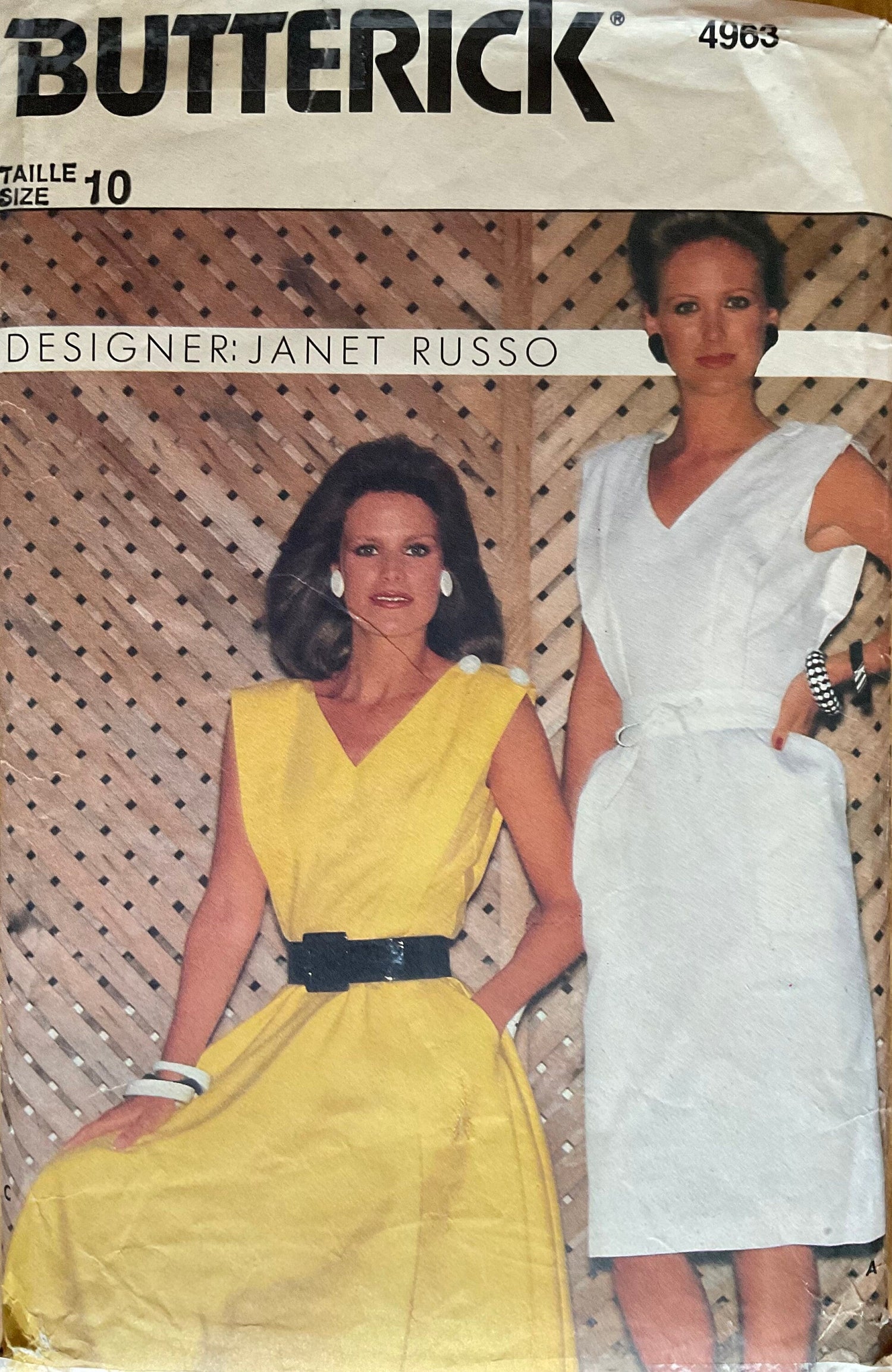 Butterick 4963 Sewing Pattern (Vintage) CUT