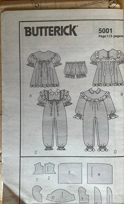 Butterick 5001 Sewing Pattern (Vintage) UNCUT