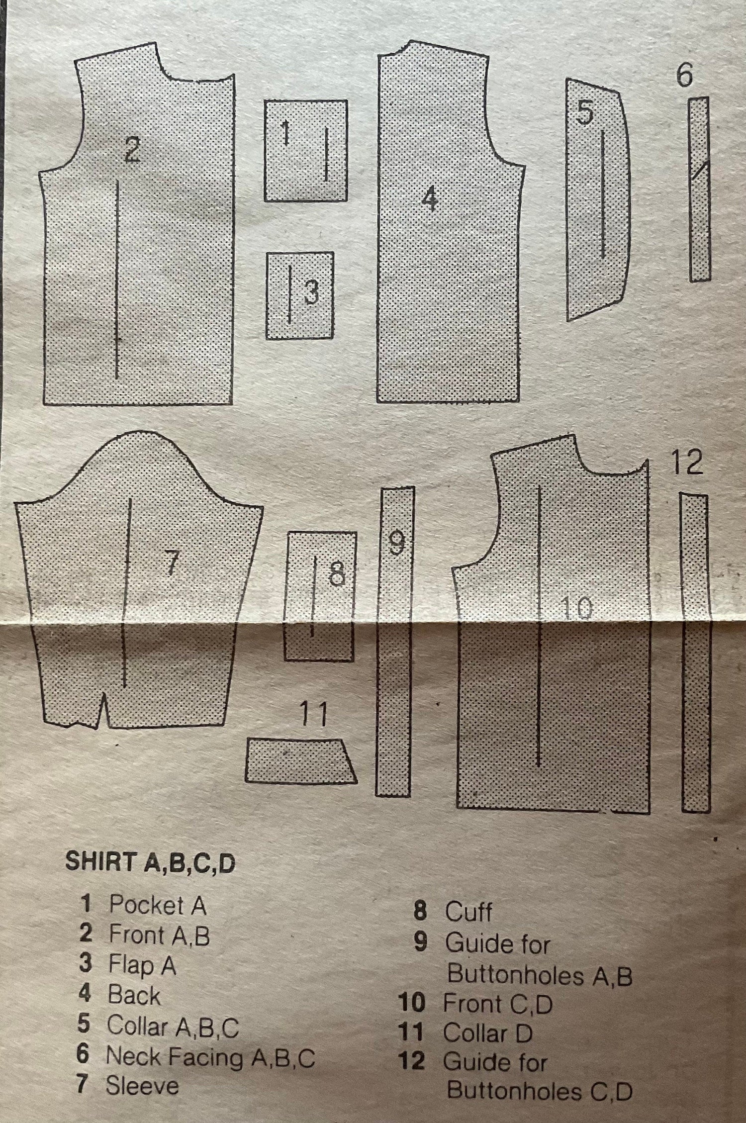 Butterick 5060 Sewing Pattern (Vintage) CUT