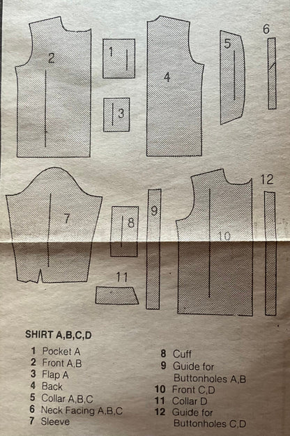 Butterick 5060 Sewing Pattern (Vintage) CUT