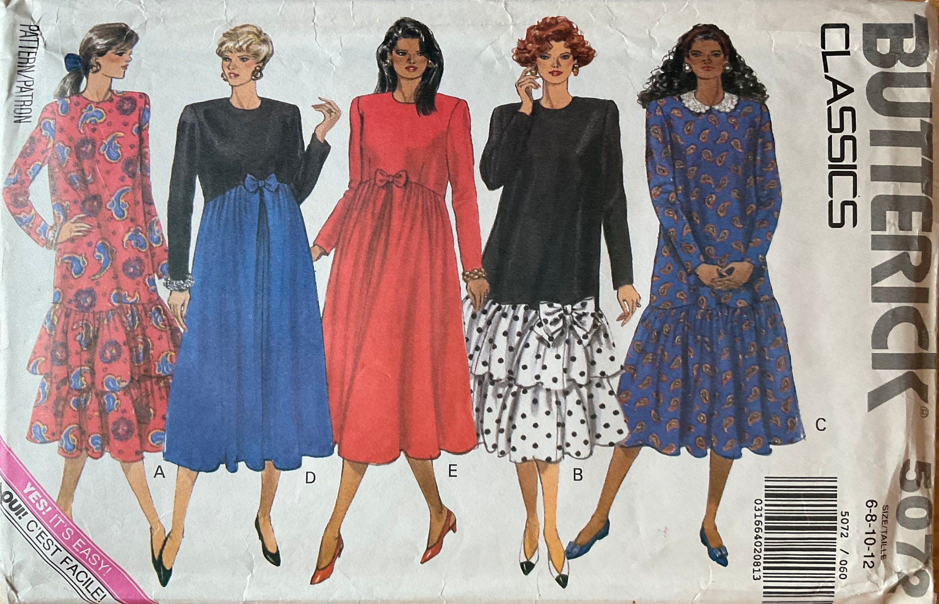 Butterick 5072 Sewing Pattern (Vintage) UNCUT