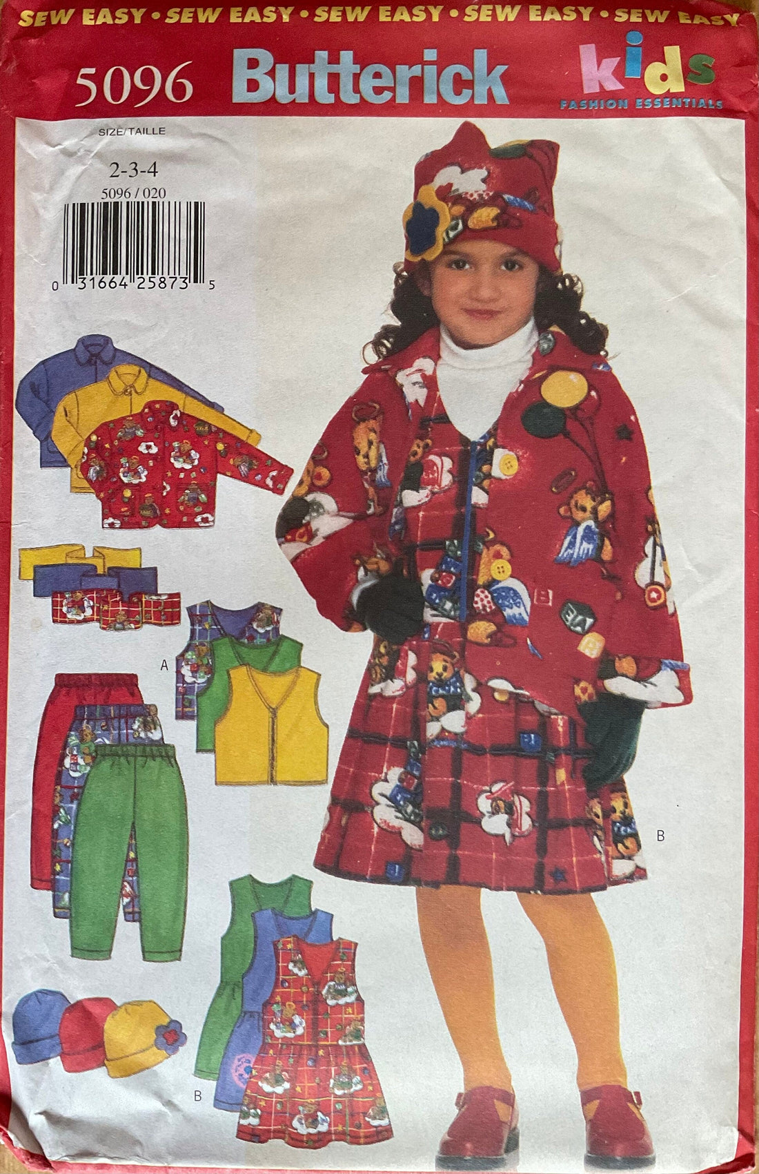 Butterick 5096 Sewing Pattern (Vintage) UNCUT