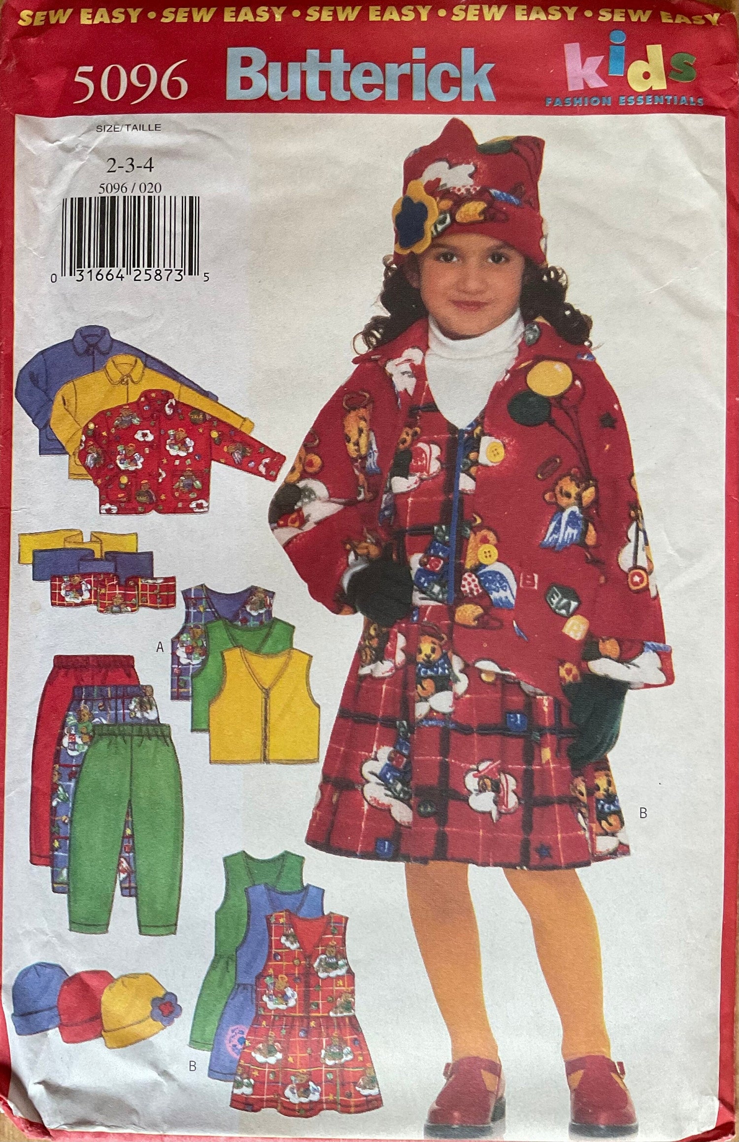 Butterick 5096 Sewing Pattern (Vintage) UNCUT