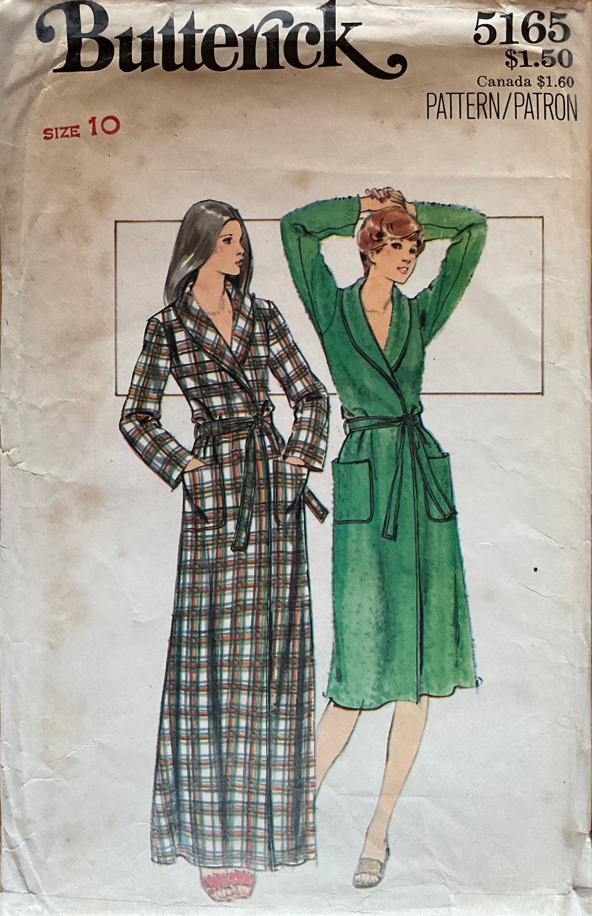 Butterick 5165 Sewing Pattern (Vintage) CUT