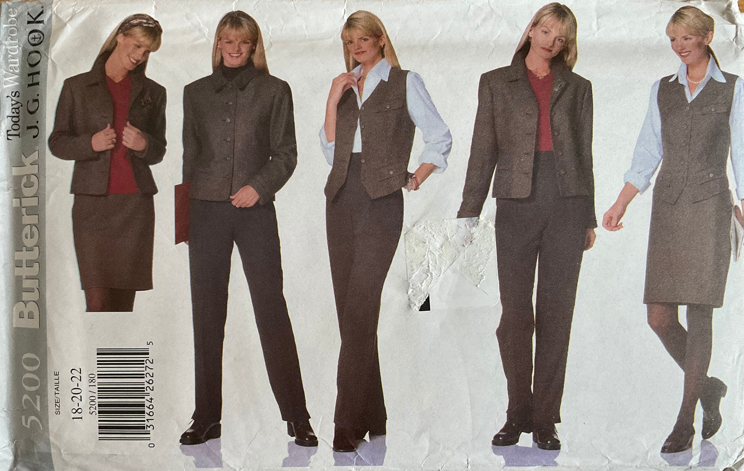 Butterick 5200 Sewing Pattern (Vintage) UNCUT