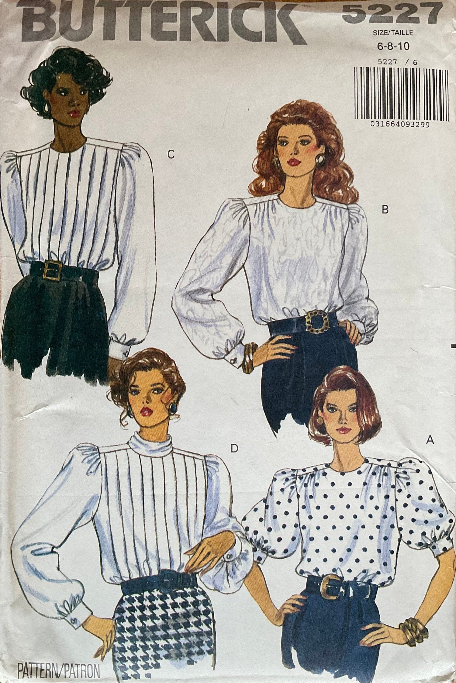 Butterick 5227 Sewing Pattern (Vintage) UNCUT