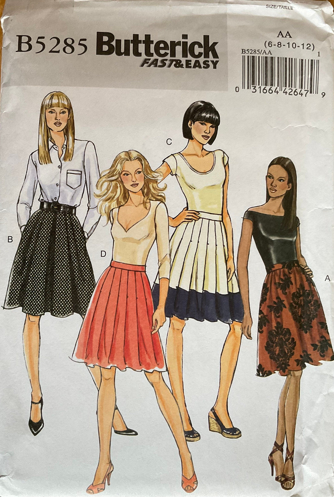 Butterick 5285 Sewing Pattern (Vintage) UNCUT