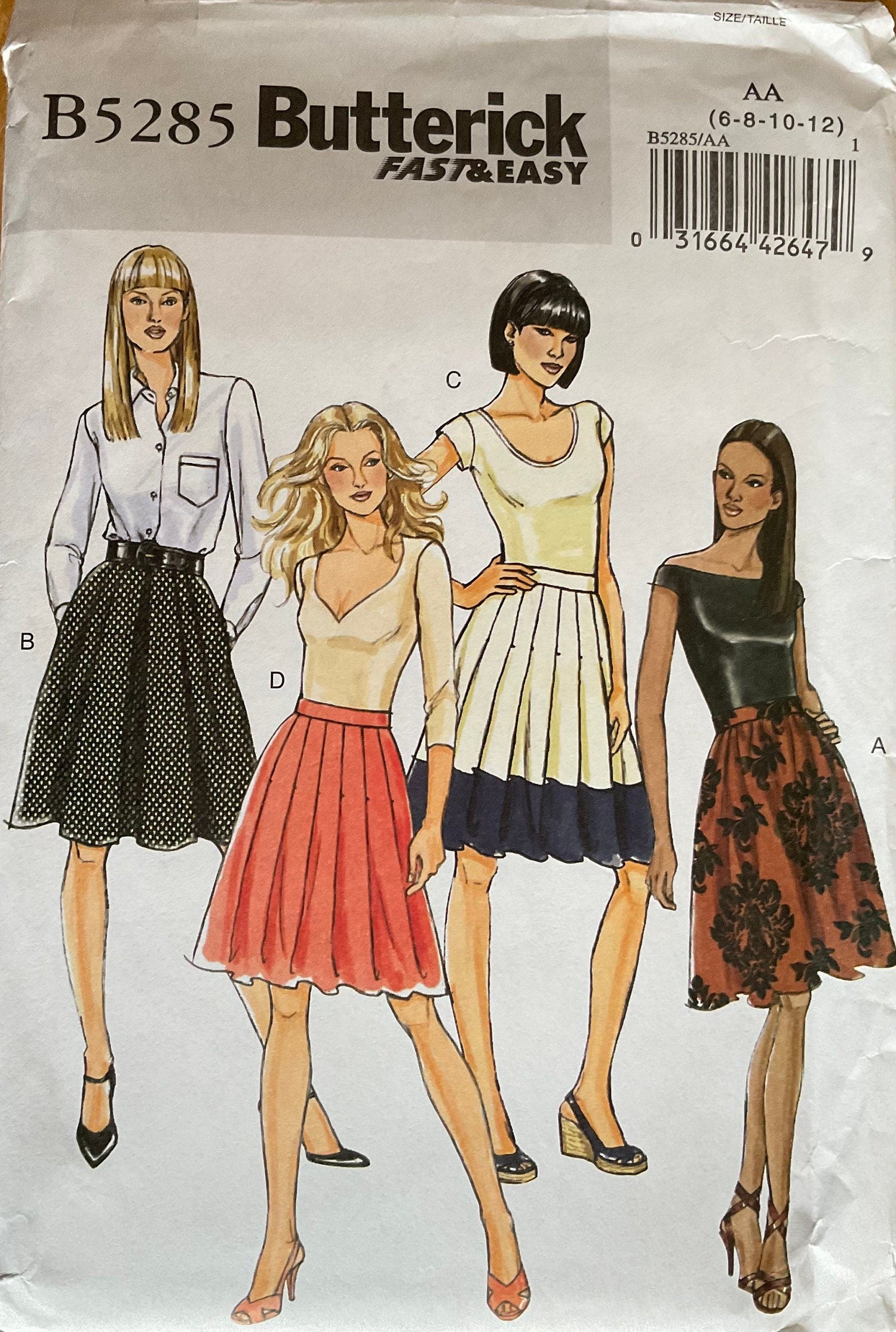 Butterick 5285 Sewing Pattern (Vintage) UNCUT