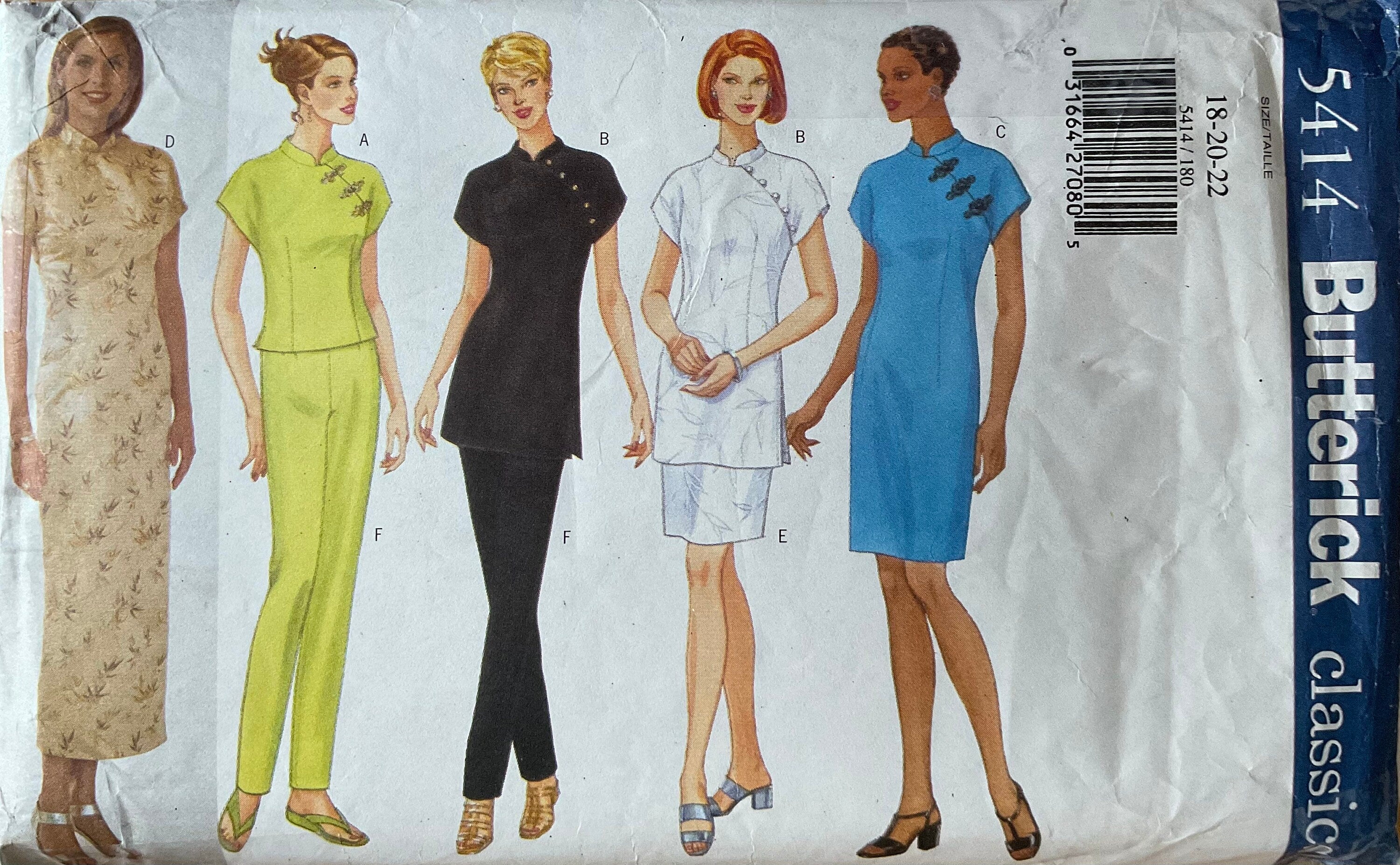 Butterick 5414 Sewing Pattern (Vintage) CUT
