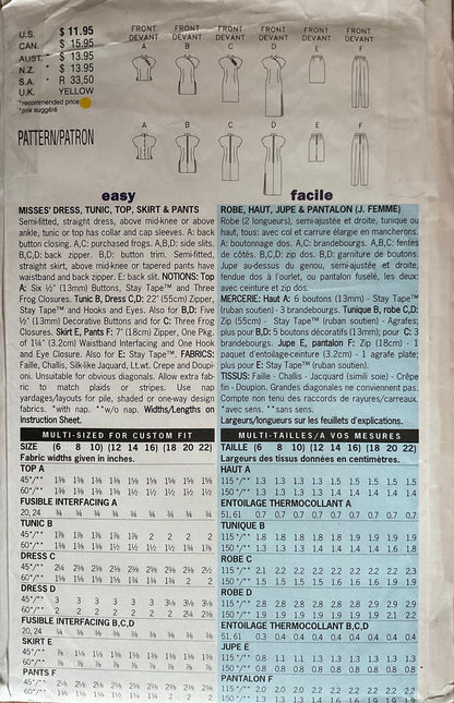 Butterick 5414 Sewing Pattern (Vintage) CUT