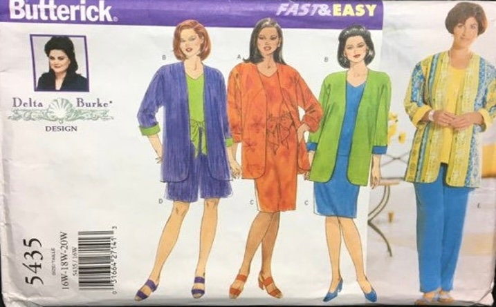 Butterick 5435 Sewing Pattern (Vintage) UNCUT