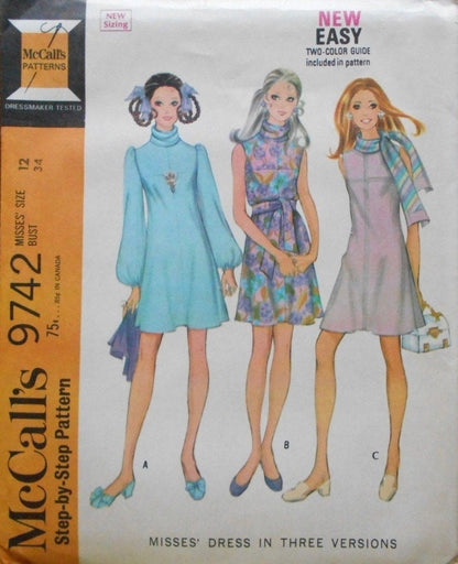McCall’s 9742 Sewing Pattern (Vintage) CUT