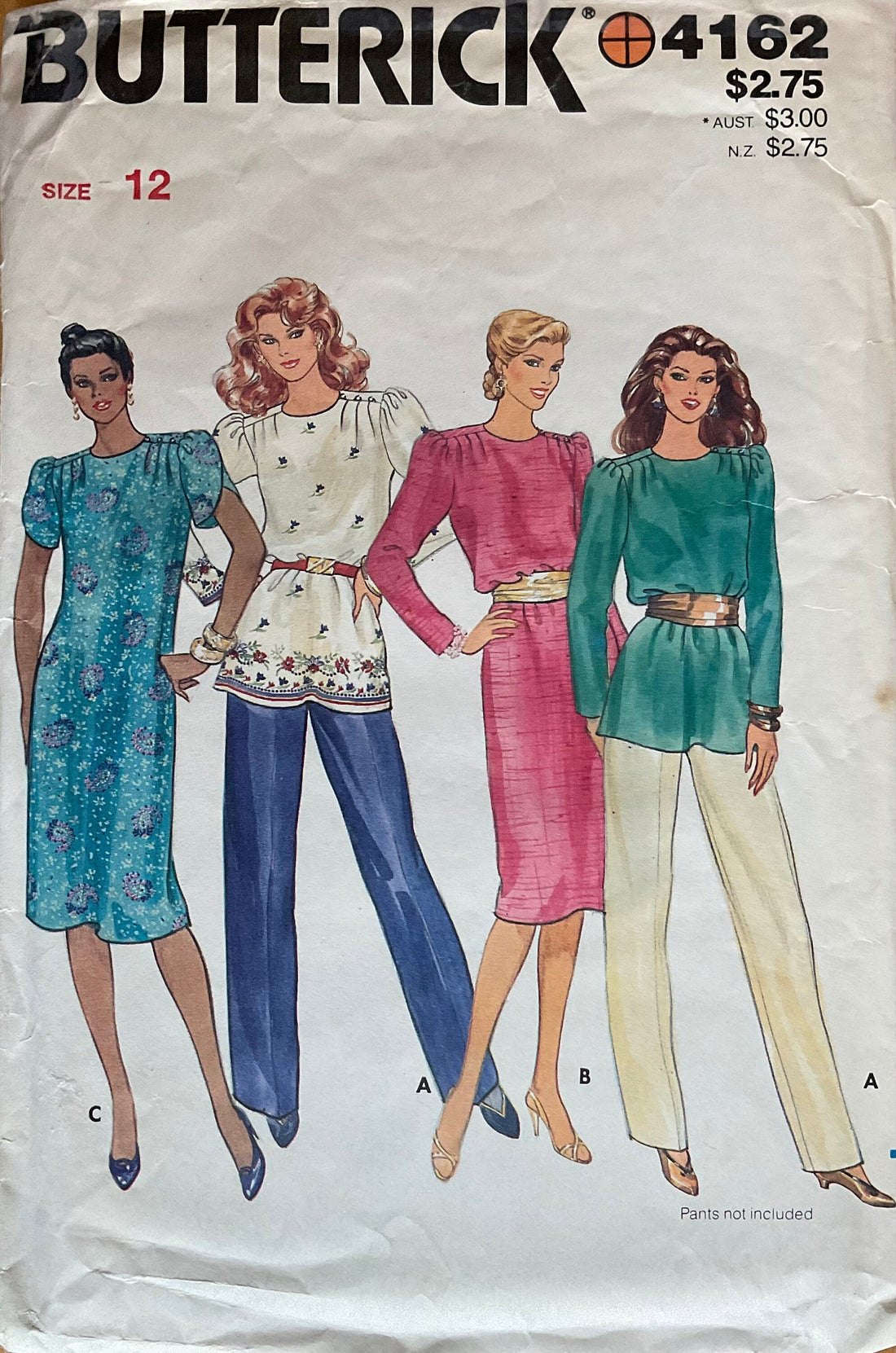 Butterick 4162 Sewing Pattern (Vintage) CUT