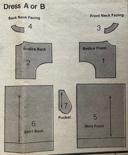 Butterick 4966 Sewing Pattern (Vintage) CUT