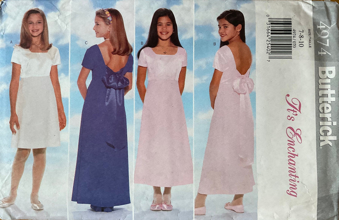 Butterick 4974 Sewing Pattern (Vintage) UNCUT