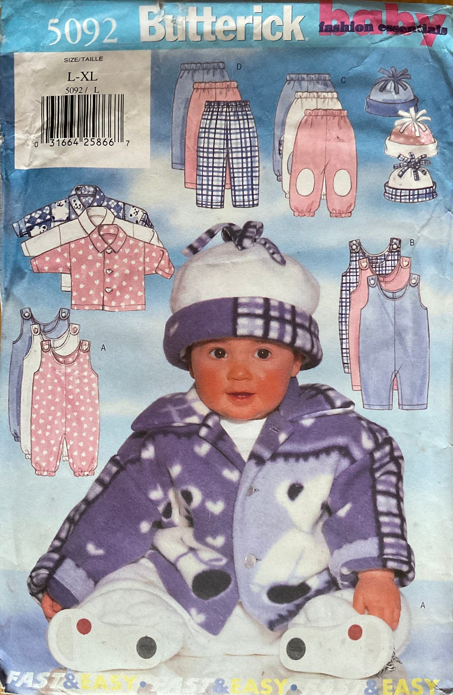 Butterick 5092 Sewing Pattern (Vintage) UNCUT