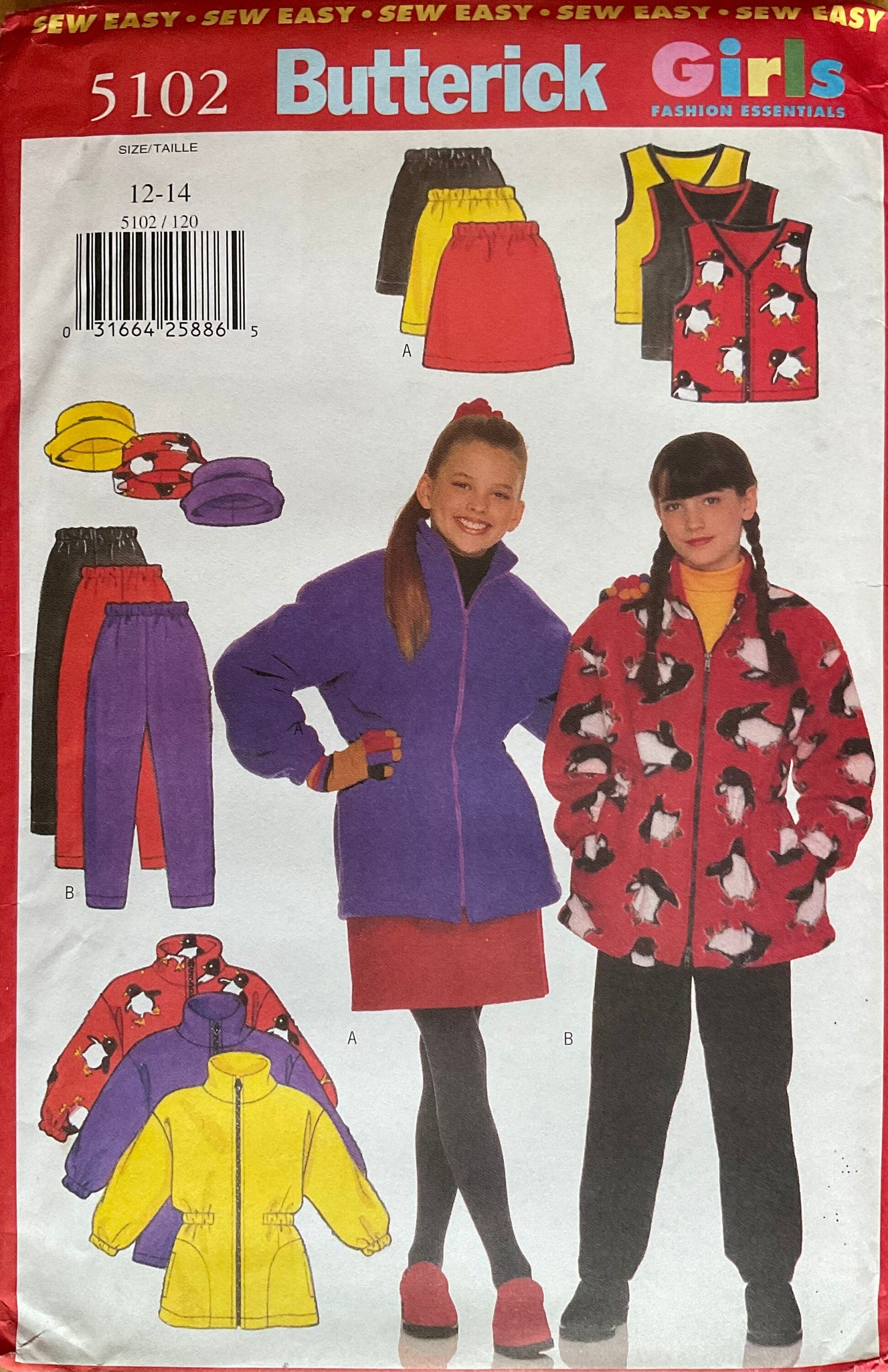 Butterick 5102 Sewing Pattern (Vintage) UNCUT