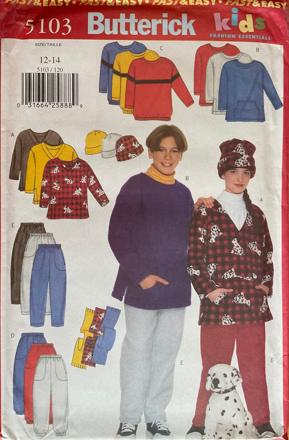Butterick 5103 Sewing Pattern (Vintage) UNCUT