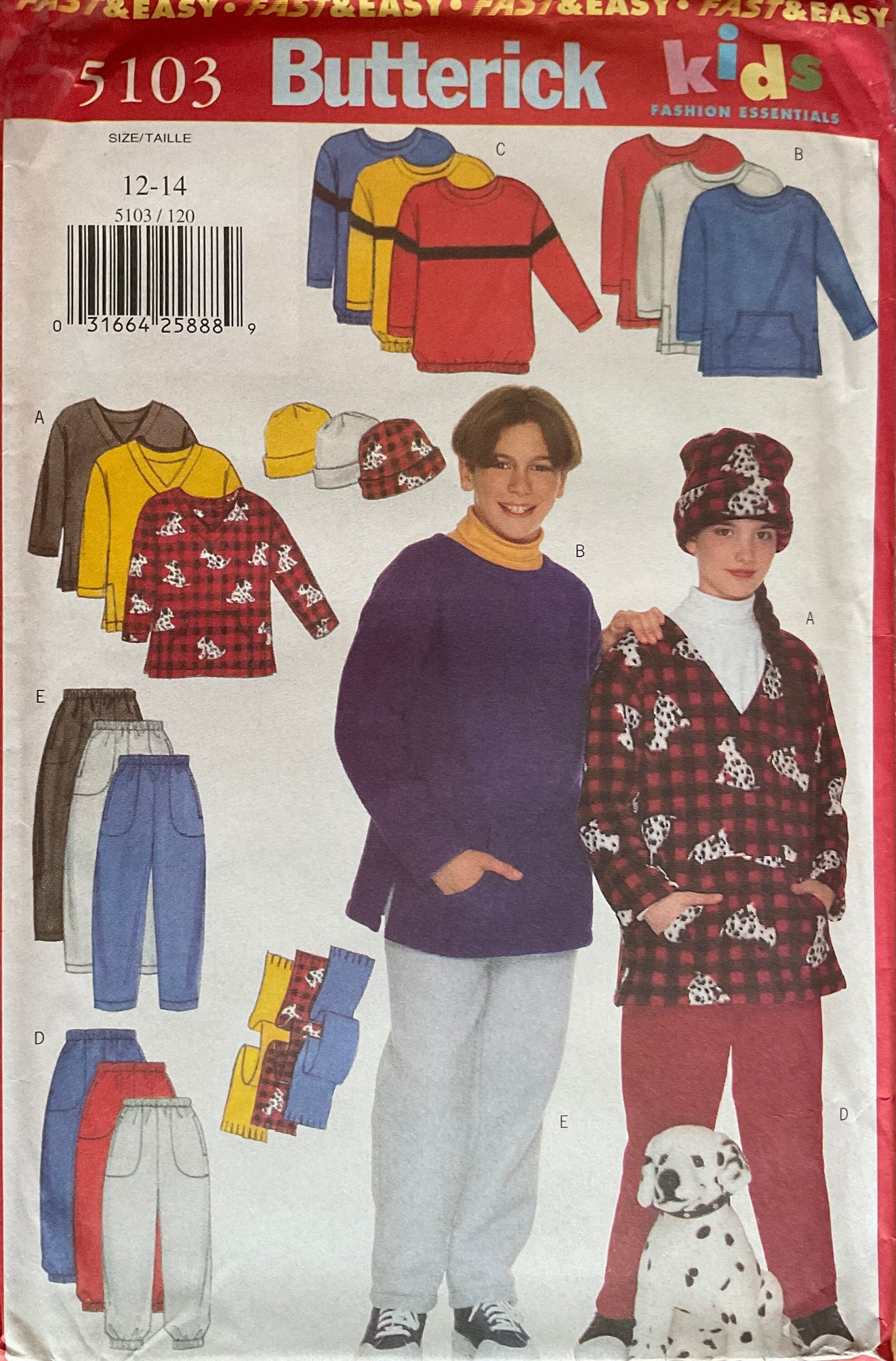 Butterick 5103 Sewing Pattern (Vintage) UNCUT
