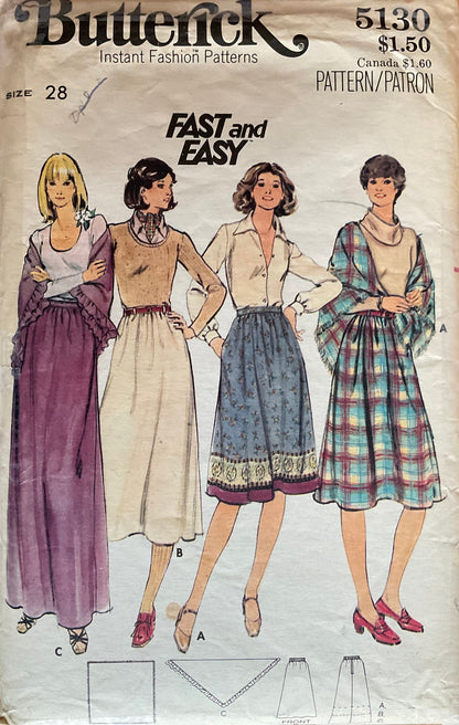 Butterick 5130 Sewing Pattern (Vintage) CUT