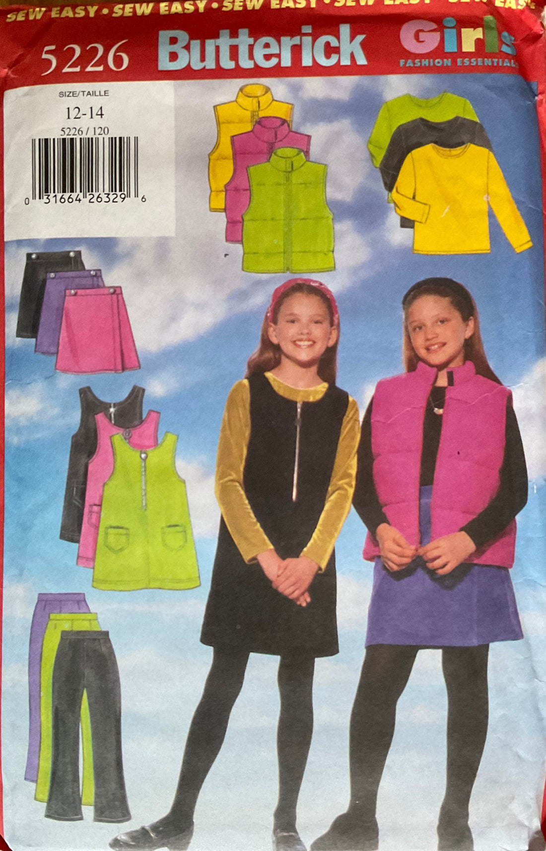 Butterick 5226 Sewing Pattern (Vintage) UNCUT