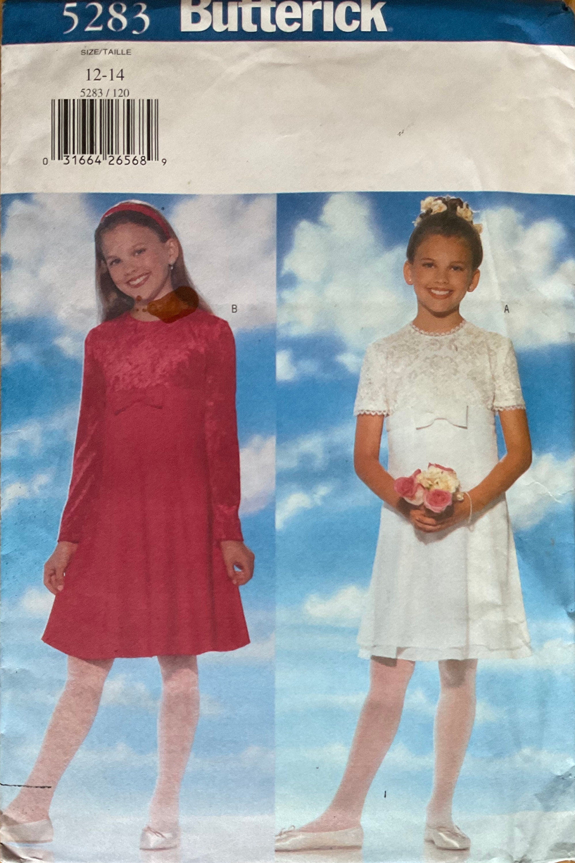 Butterick 5283 Sewing Pattern (Vintage) UNCUT