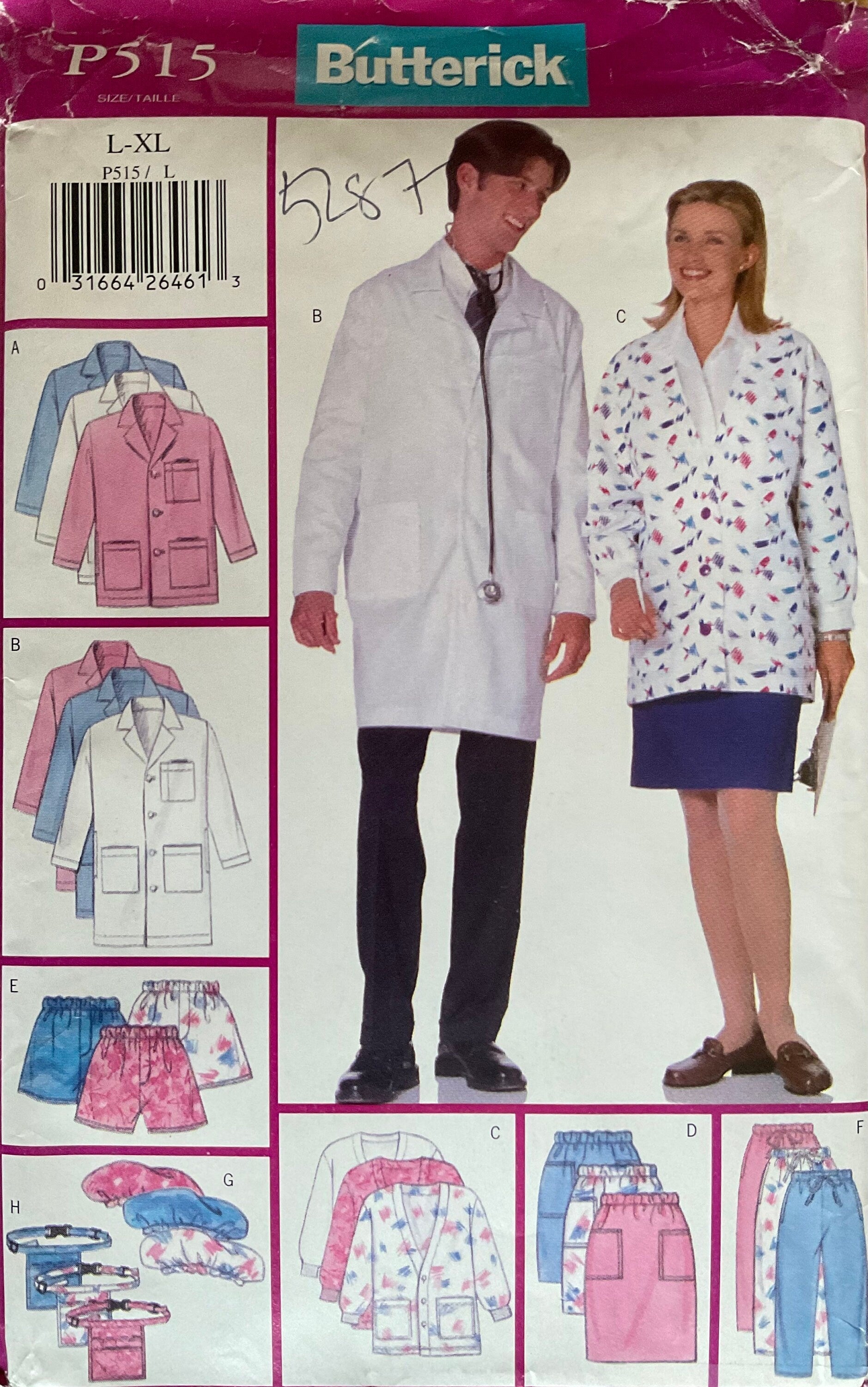 Butterick 5287 Sewing Pattern (Vintage) UNCUT