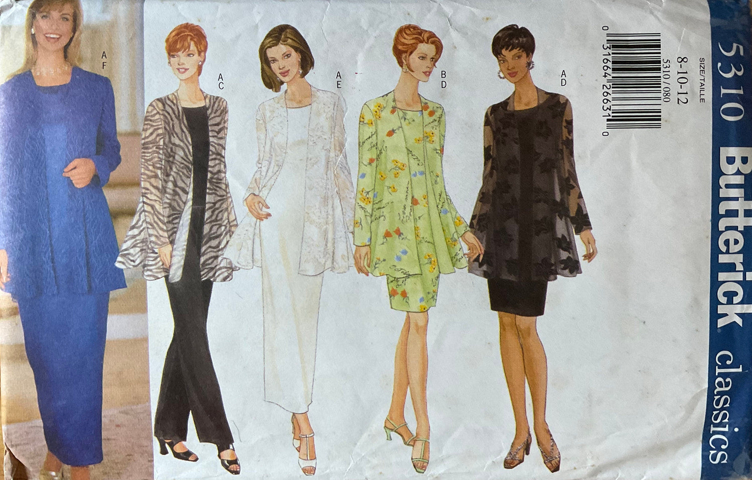 Butterick 5310 Sewing Pattern (Vintage) UNCUT