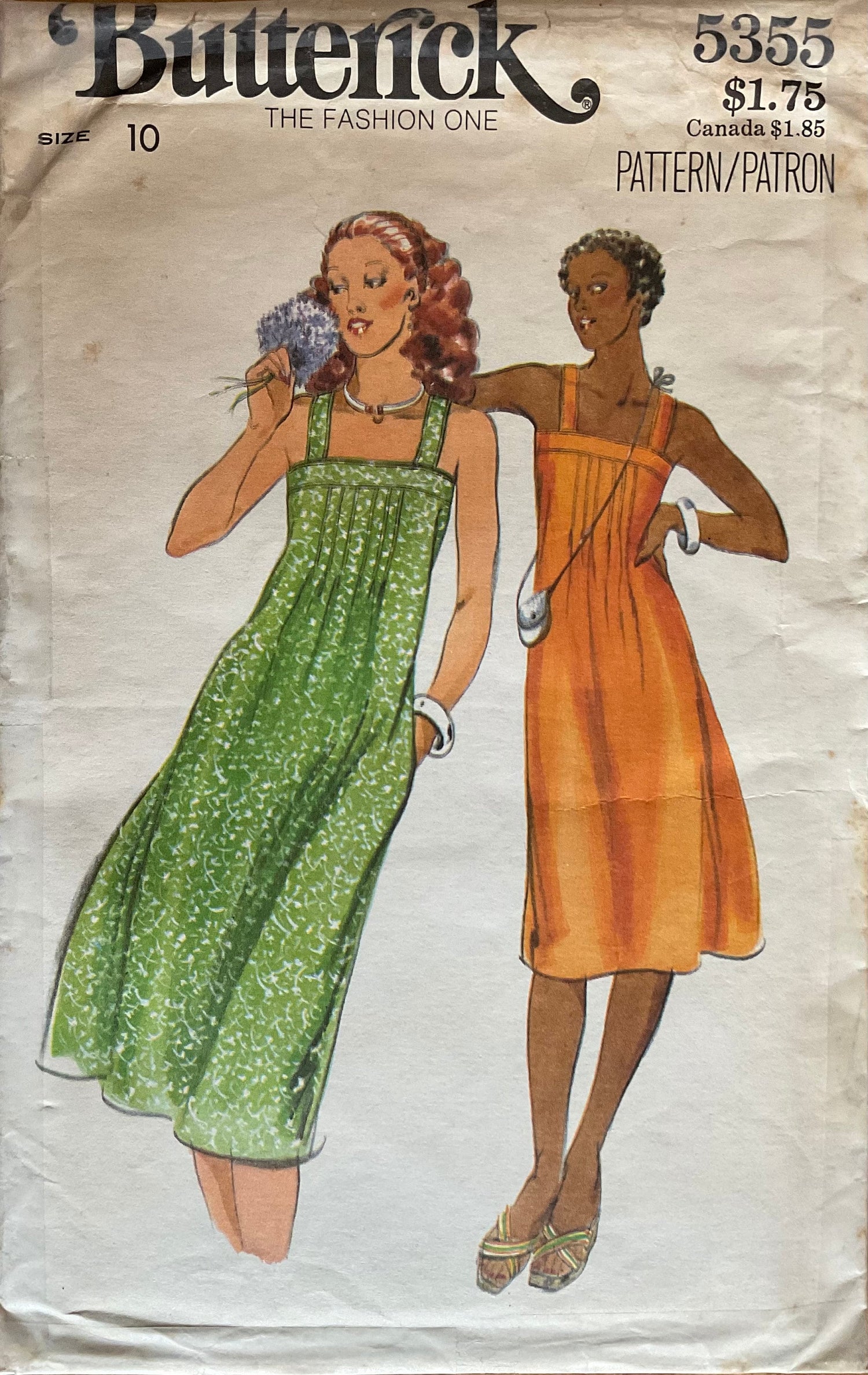 Butterick 5355 Sewing Pattern (Vintage) CUT