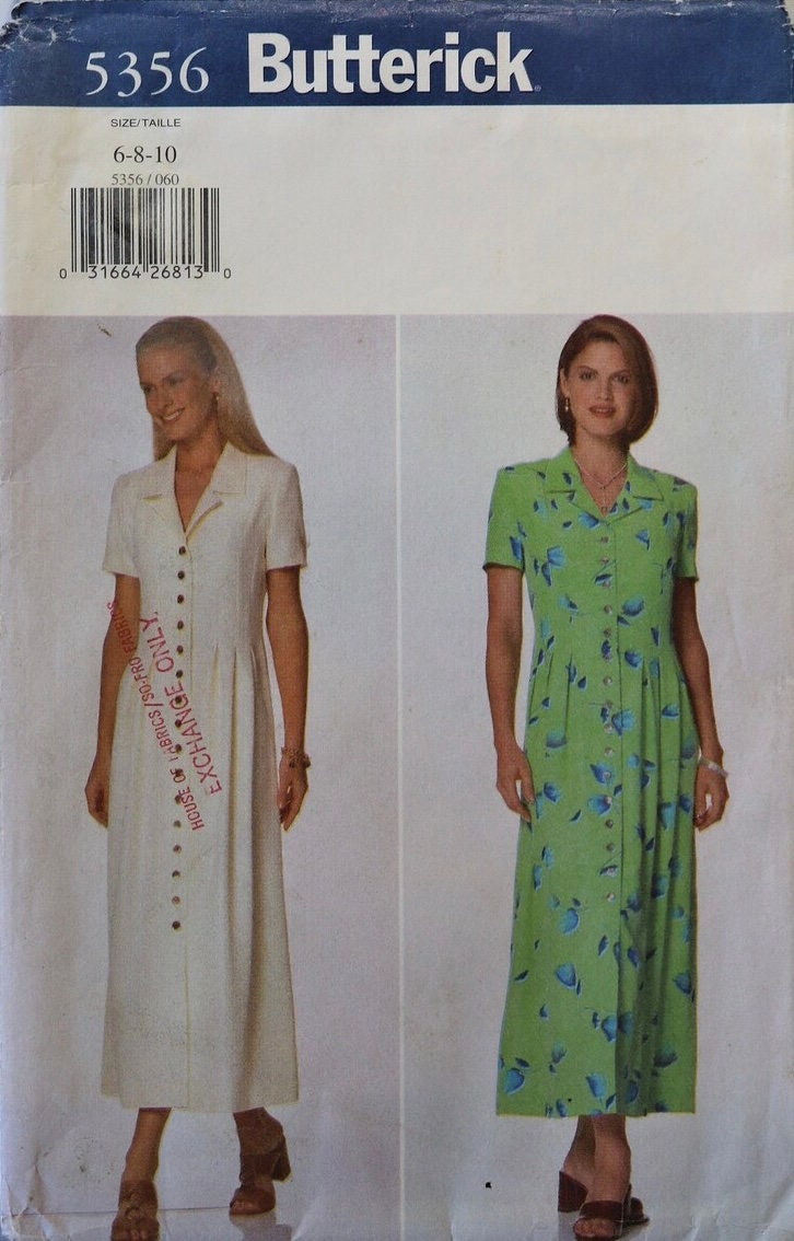 Butterick 5356 Sewing Pattern (Vintage) CUT