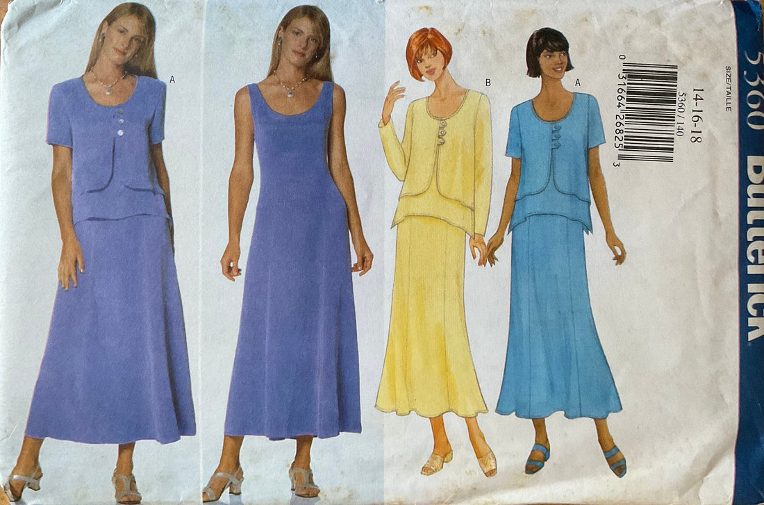 Butterick 5360 Sewing Pattern (Vintage) UNCUT