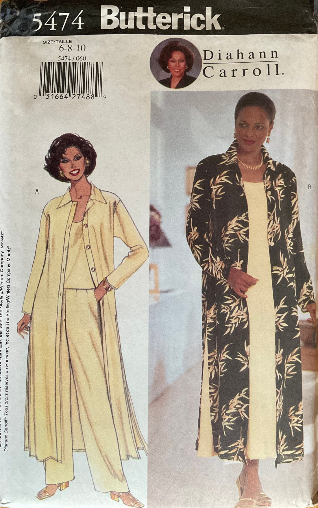 Butterick 5474 Sewing Pattern (Vintage) UNCUT