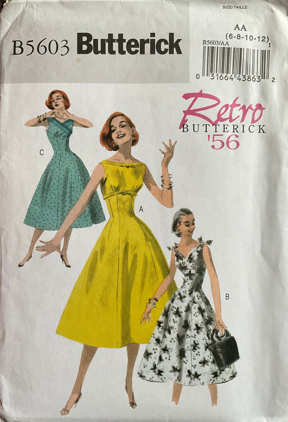 Butterick 5603 Sewing Pattern (Vintage) UNCUT