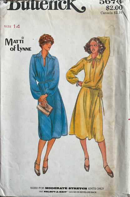 Butterick 5676 Sewing Pattern (Vintage) UNCUT