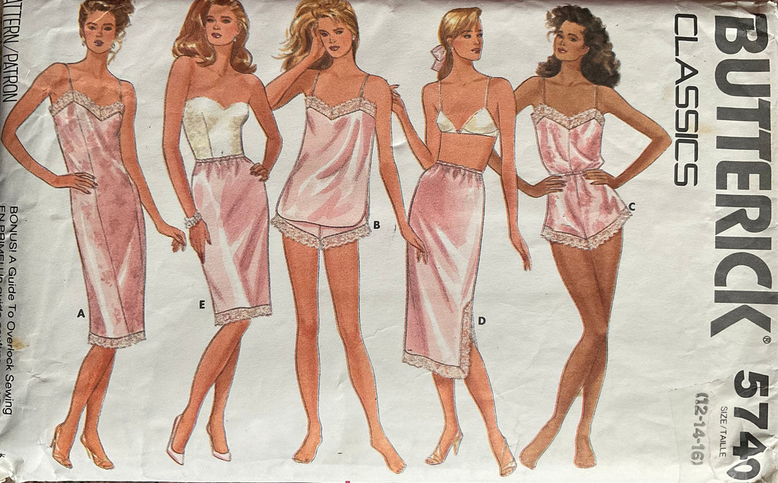 Butterick 5740 Sewing Pattern (Vintage) CUT
