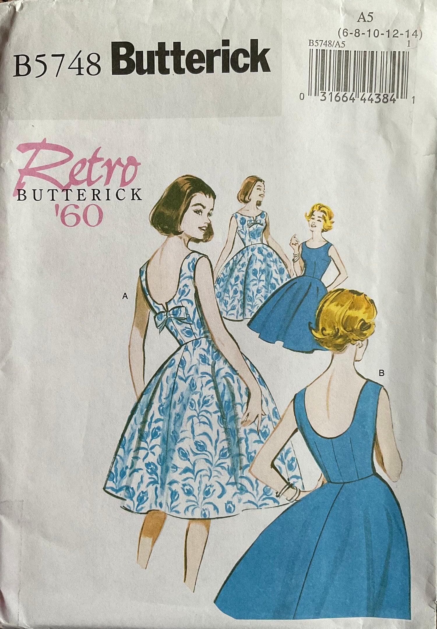 Butterick 5748 Sewing Pattern (Vintage) UNCUT