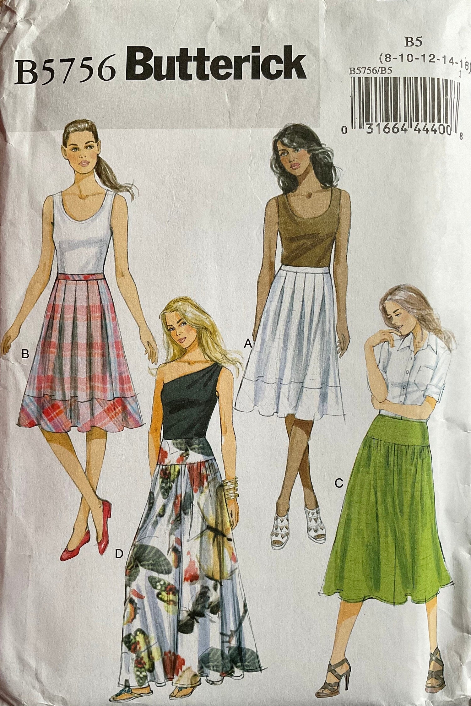 Butterick 5756 Sewing Pattern (Vintage) UNCUT