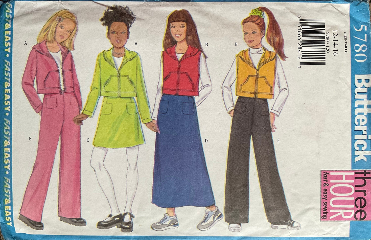 Butterick 5780 Sewing Pattern (Vintage) UNCUT