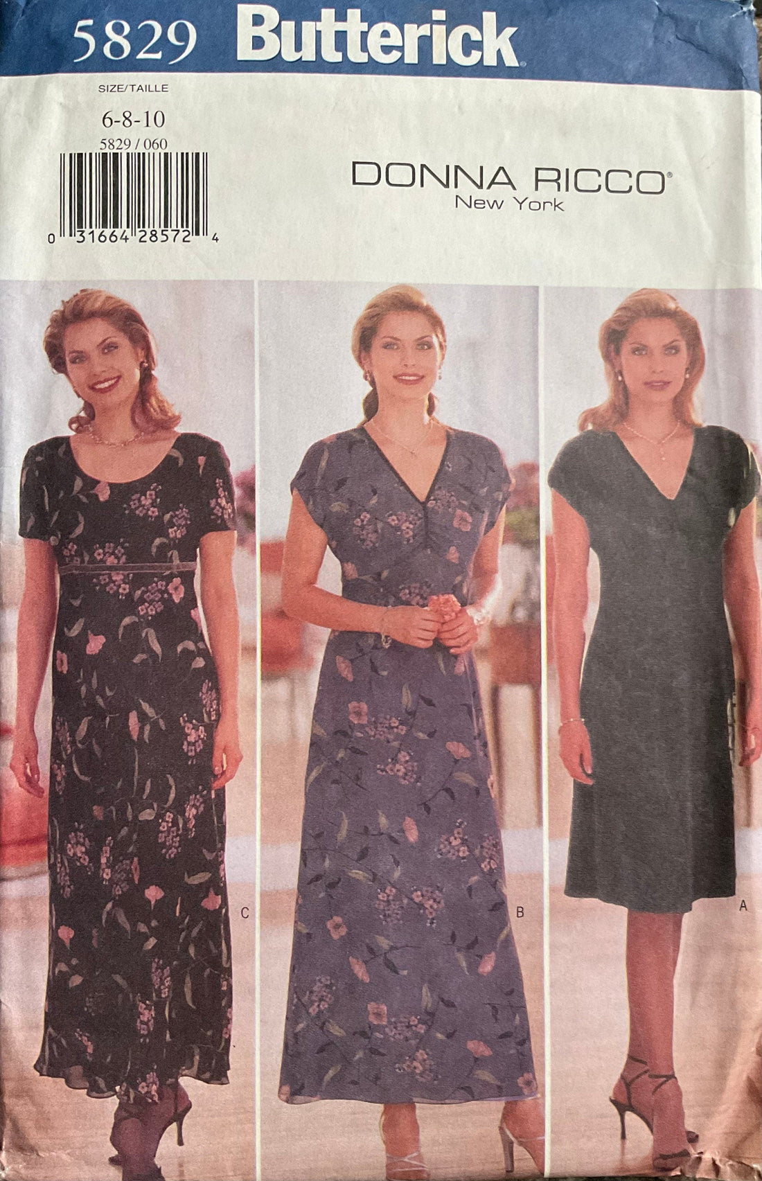 Butterick 5829 Sewing Pattern (Vintage) UNCUT