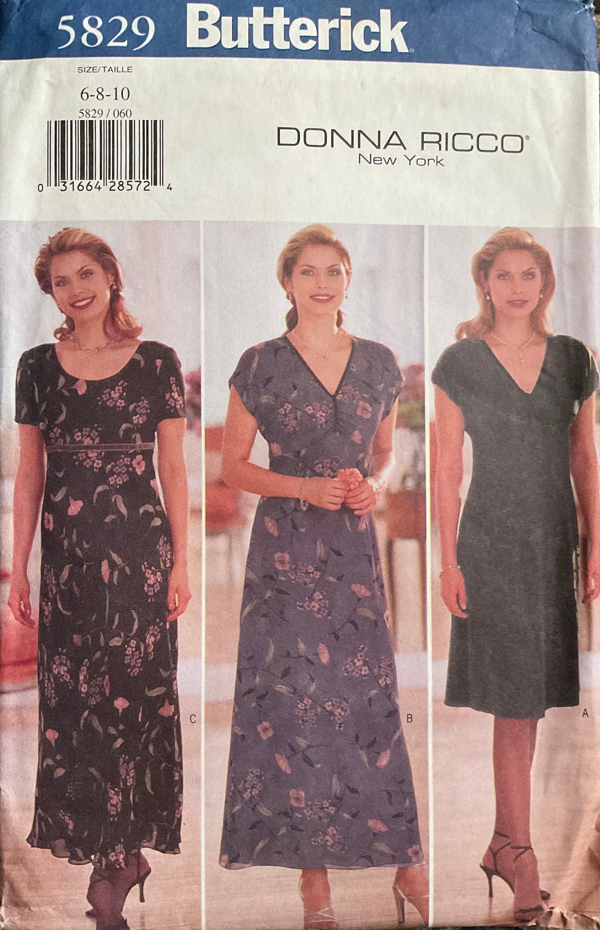 Butterick 5829 Sewing Pattern (Vintage) UNCUT