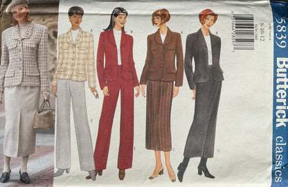 Butterick 5839 Sewing Pattern (Vintage) UNCUT