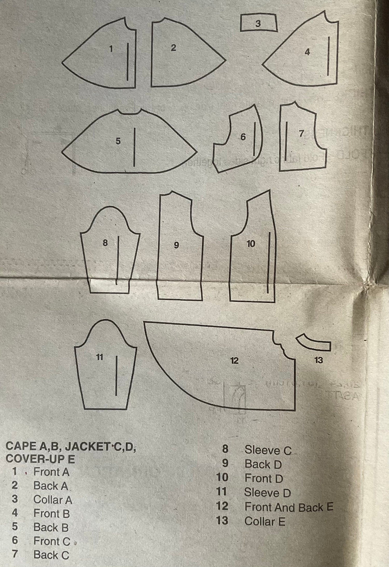 Butterick 5843 Sewing Pattern (Vintage) CUT