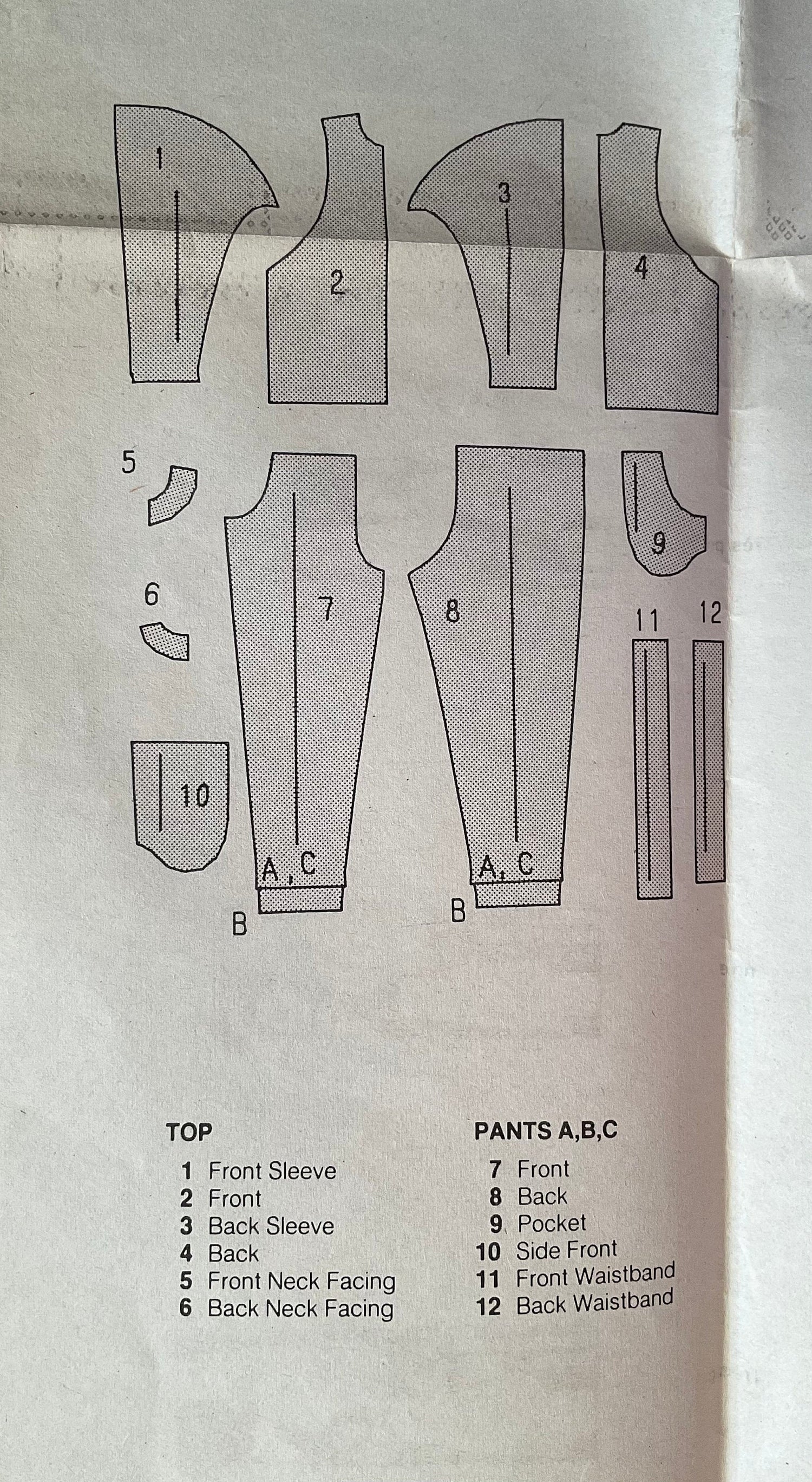 Butterick 5859 Sewing Pattern (Vintage) CUT