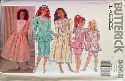 Butterick 5860 Sewing Pattern (Vintage) UNCUT