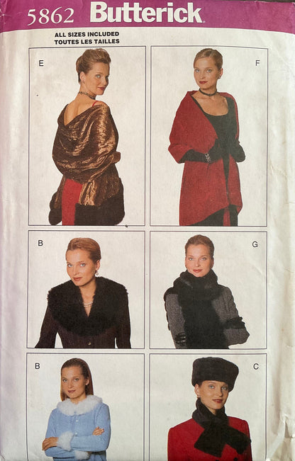 Butterick 5862 Sewing Pattern (Vintage) UNCUT