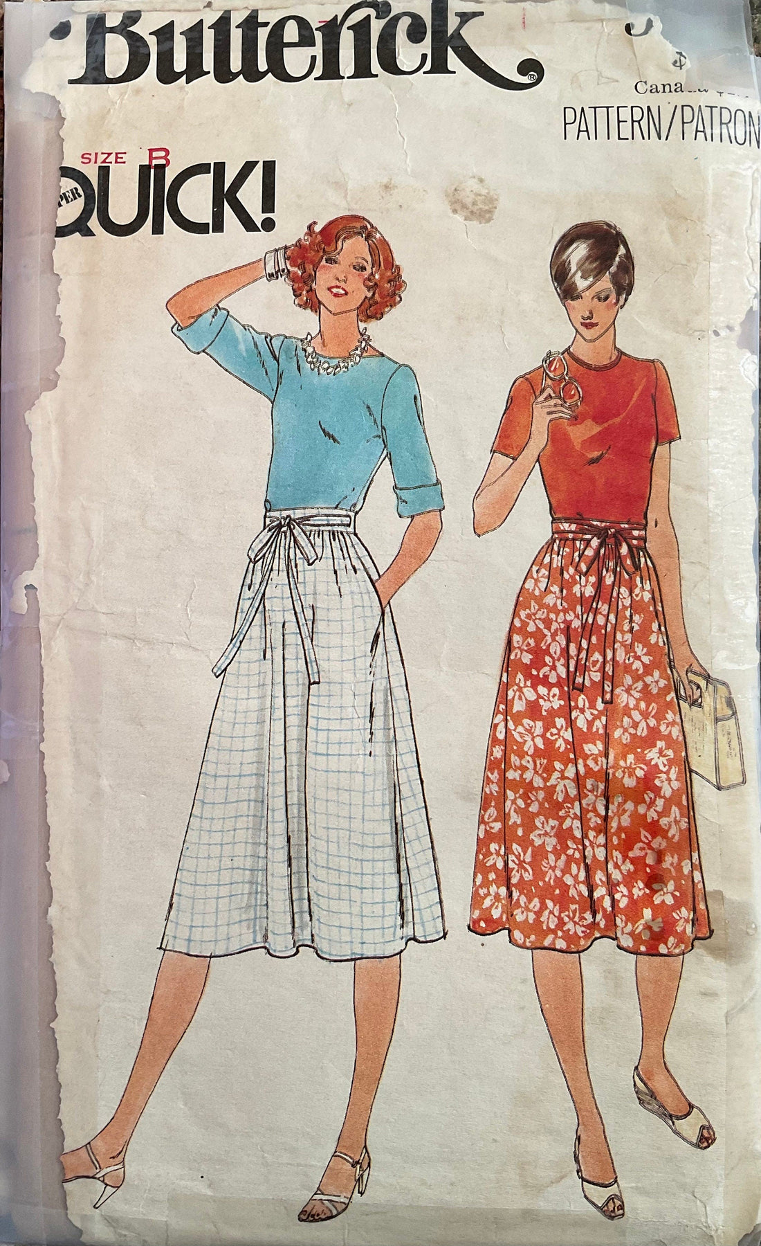 Butterick 5896 Sewing Pattern (Vintage) CUT