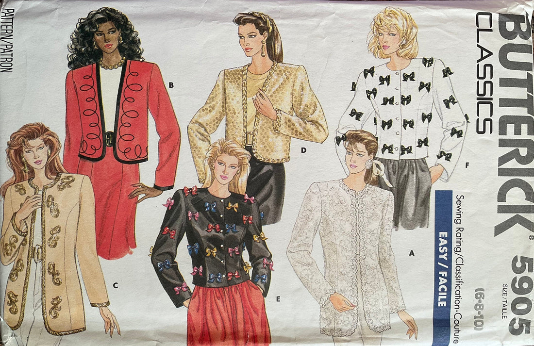 Butterick 5905 Sewing Pattern (Vintage) UNCUT