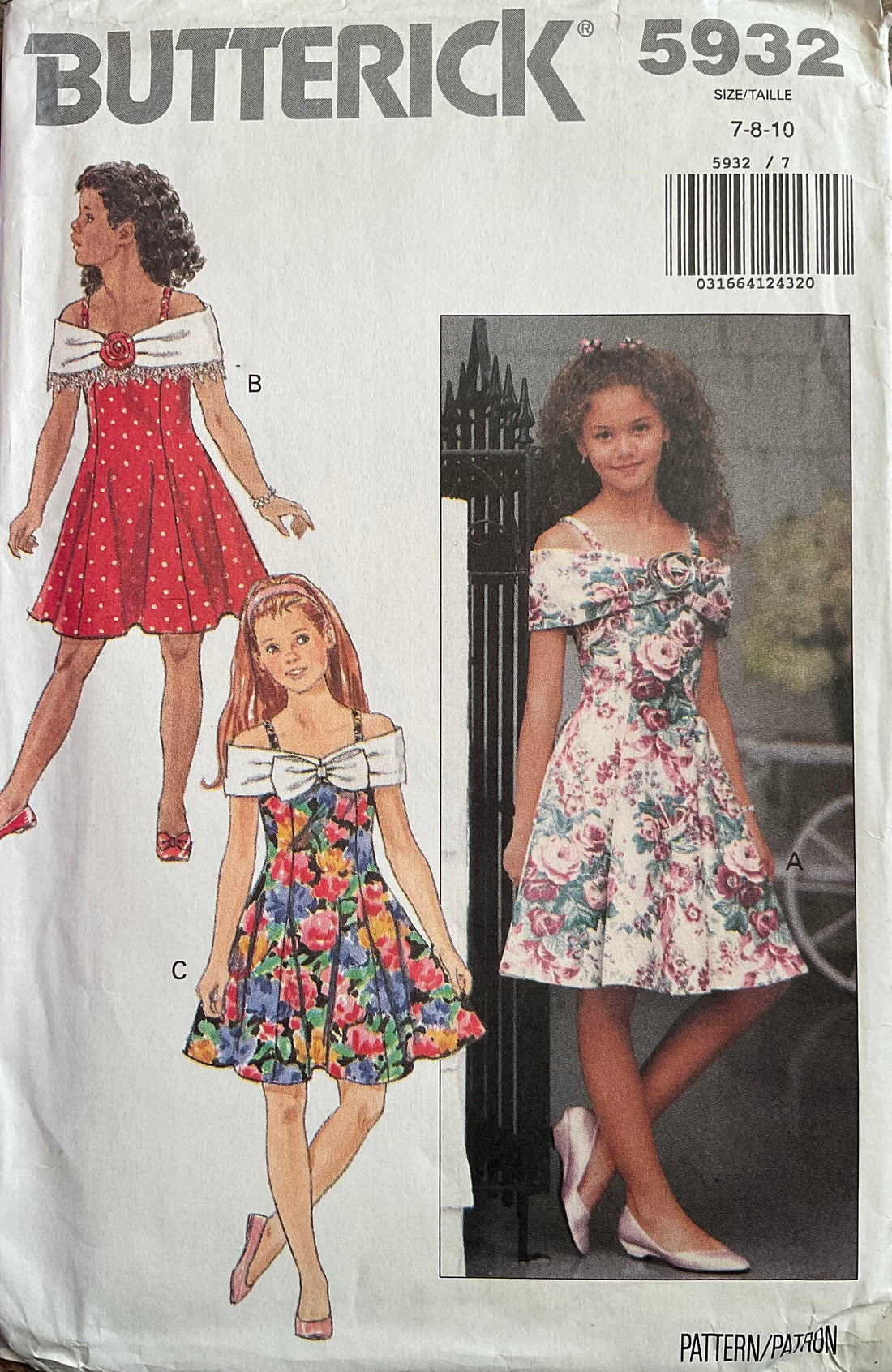 Butterick 5932 Sewing Pattern (Vintage) UNCUT