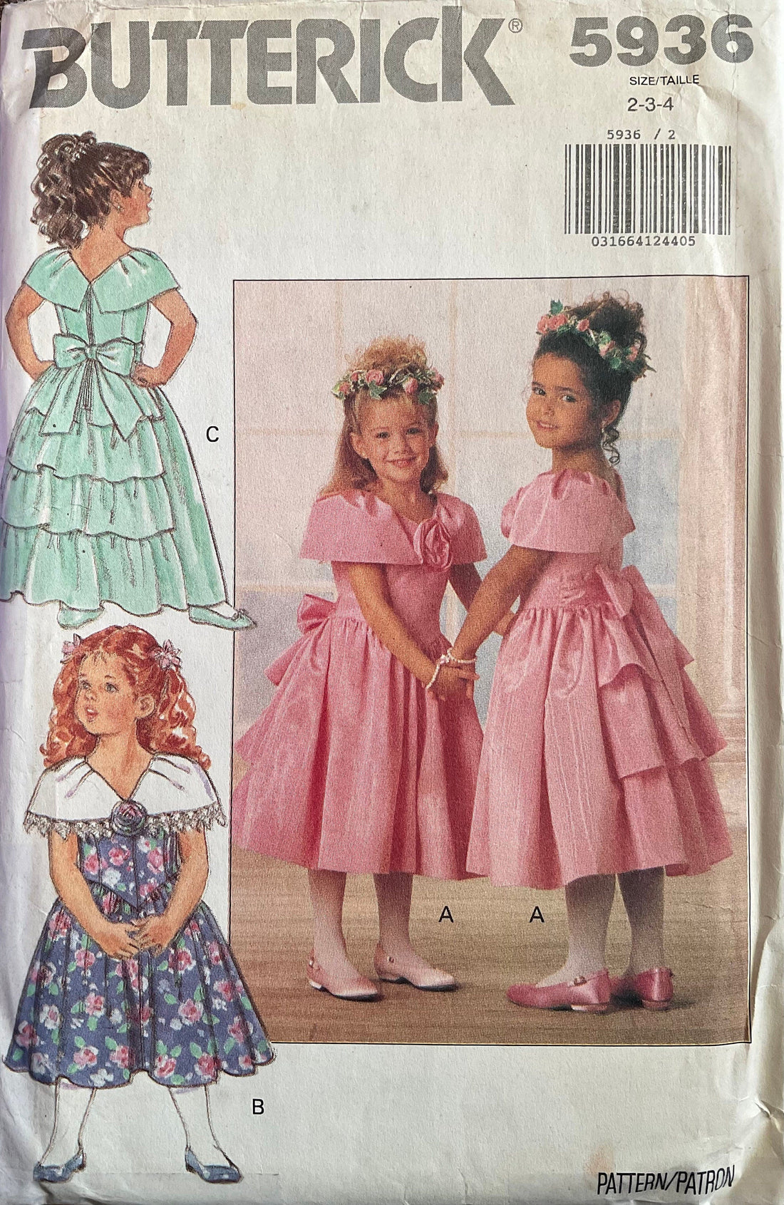 Butterick 5936 Sewing Pattern (Vintage) CUT