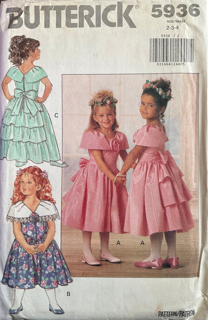 Butterick 5936 Sewing Pattern (Vintage) CUT